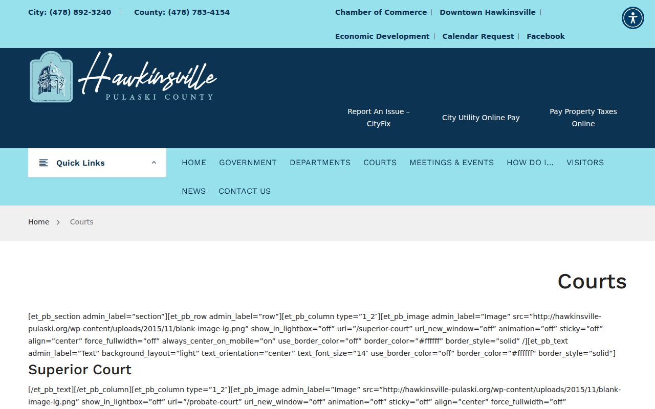 Pulaski County court docket directory with local court channels