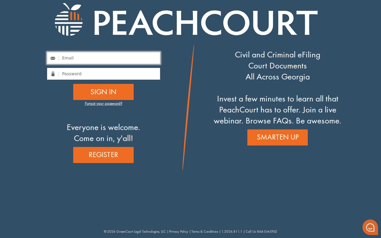 Pulaski County court docket PeachCourt account login